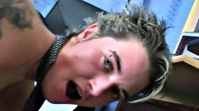 Old Men get Blowjob and Fucking Secretary Pussy