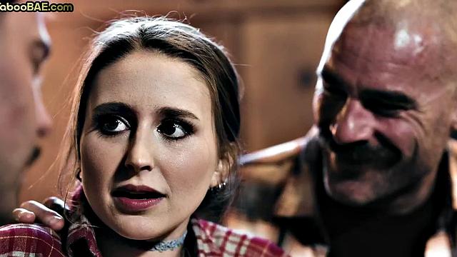 С повязкой и двумя мужиками-она явно не знала, что заказала такой сет