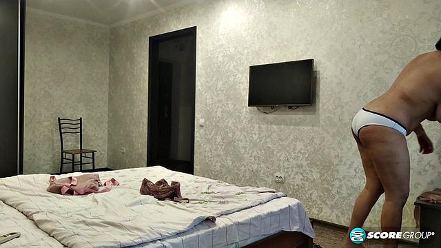 A very busty teen with hairy pussy