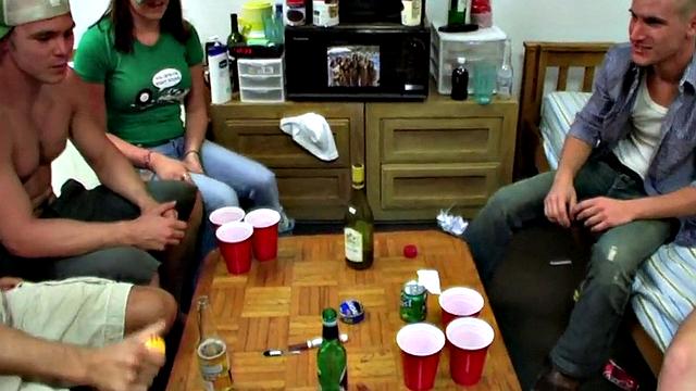 College stud fucked in the ass for fraternity in dormitory