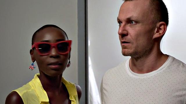 Ebony babe sucks cock and gets fucked by hostel manager