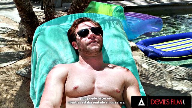 DEVILS FILM - Naughty Teen Penelope Kay wants her Stepdad to fuck her ass so BAD!