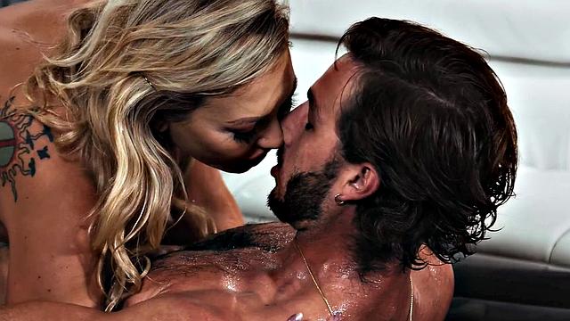 NURU MASSAGE - Boss's Naughty Wife Adira Allure Fucks Her Wife's Employee