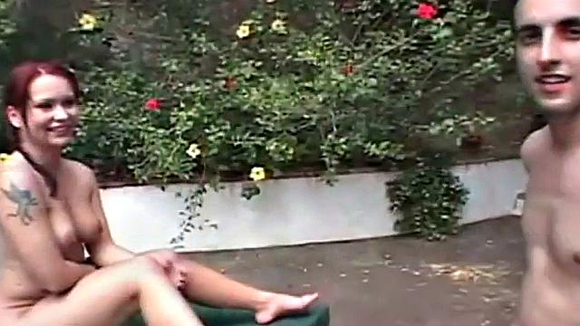 Gangbang babe ass fucked in group action