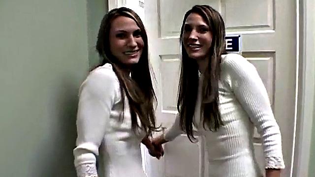 Masturbating twin babes