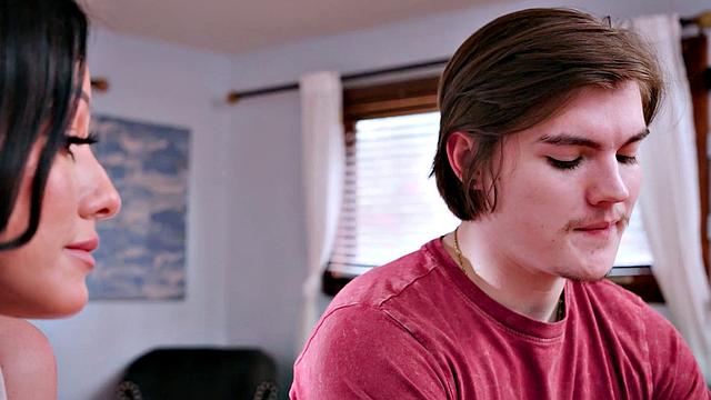 MommyBlowsBest - Hot Busty Milf Helps With Sloppy Blowjob