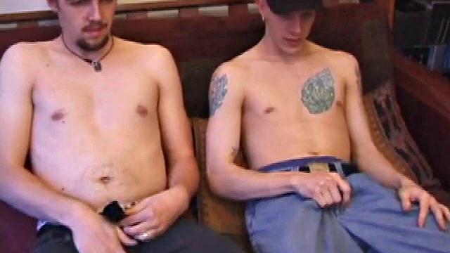 Shane and Garrett are back to have fun with each other and we get a front row seat. Shane's perfect cock is rock hard and Garrett doesn't waste any time going down on it.