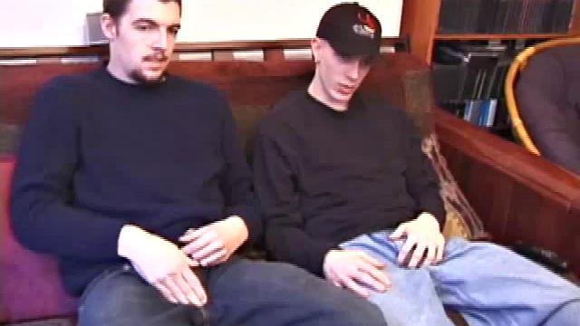 Shane and Garrett are back to have fun with each other and we get a front row seat. Shane's perfect cock is rock hard and Garrett doesn't waste any time going down on it.
