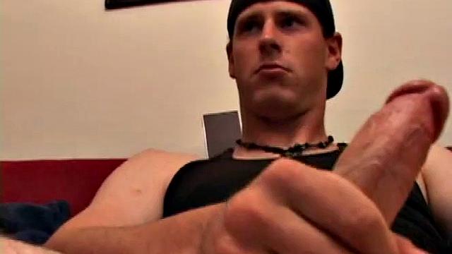 Maxx Wood Stroking Cock