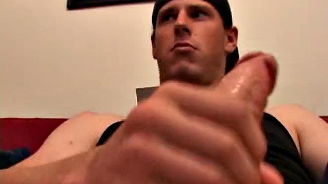 Maxx Wood Stroking Cock