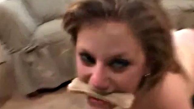 Alex roughly fucked from behind while sucking cock