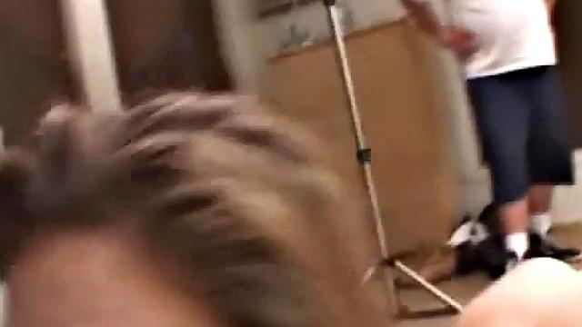 Alex roughly fucked from behind while sucking cock