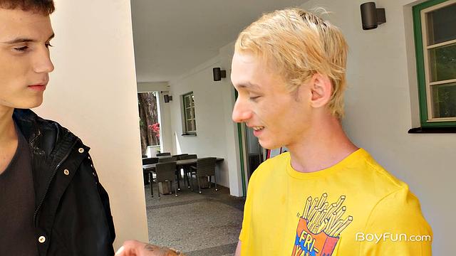 Justin Stone with Kaleb Cross