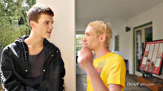 Justin Stone with Kaleb Cross