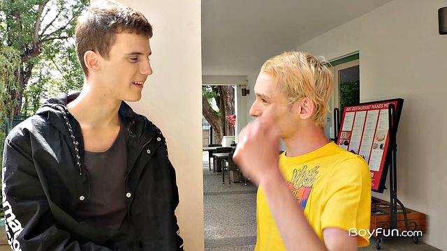 Justin Stone with Kaleb Cross