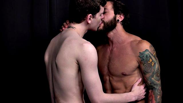 Barebacking tattooed stud rims and screws twink jockstrap ass