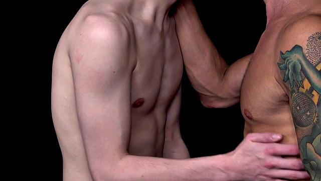 Barebacking tattooed stud rims and screws twink jockstrap ass