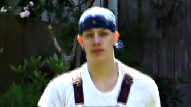 Shane finishes up yard work and heads to bedroom for self pleasuring. Strips naked, works up a boner, enjoys a jerk off session, ends with shooting onto face