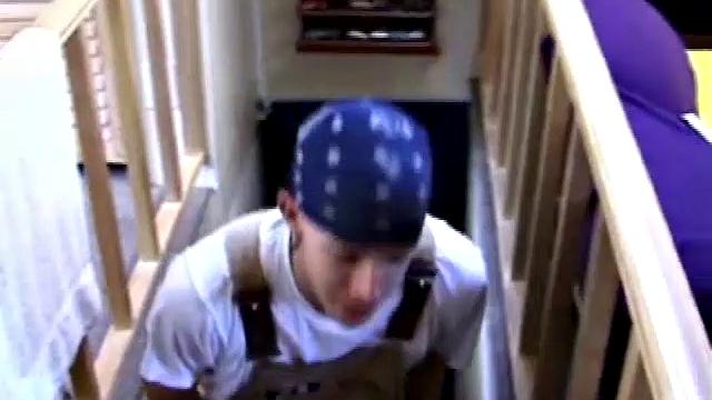 Shane finishes up yard work and heads to bedroom for self pleasuring. Strips naked, works up a boner, enjoys a jerk off session, ends with shooting onto face