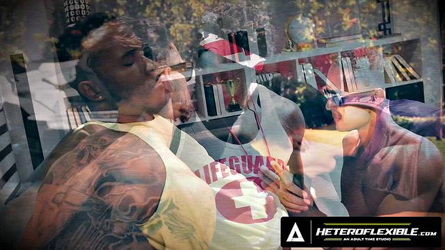 HETEROFLEXIBLE - Troy Rivers Ski Cabin Massage Turns Him Into A Sex Toy For Stud Alex Duca 