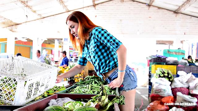 Sexy redhead takes a hard pounding