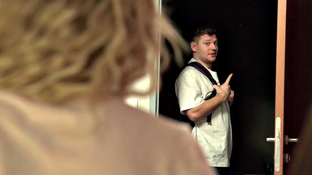 Hostel babes fucked in threeway on big white dick