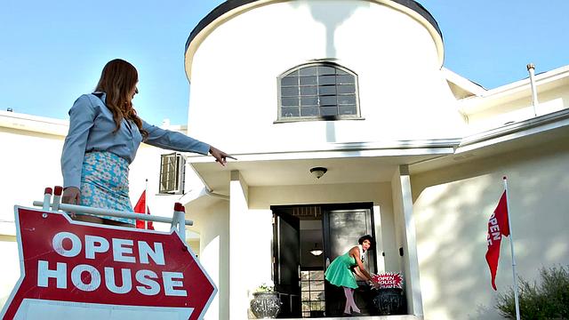 DEVILS FILM - Gorgeous Busty Skylar Snow Fucks Her Home Buyer In Front of Her Colleague