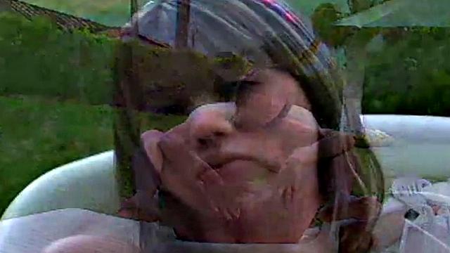 Little latina spreading her pussy