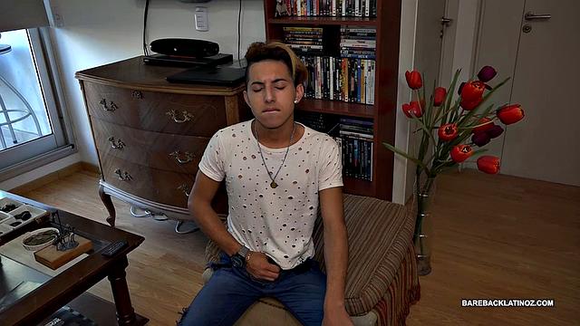 Our featured solo boy of the week is Drake, a slim and smooth Latin boy, with a fine looking little butt, he's quick to show off after stripping naked.