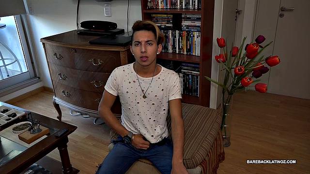 Our featured solo boy of the week is Drake, a slim and smooth Latin boy, with a fine looking little butt, he's quick to show off after stripping naked.