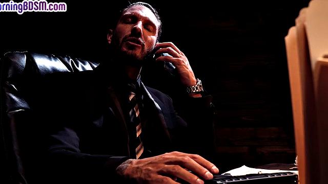 BDSM wild MILF fucked by big black cock in doggy