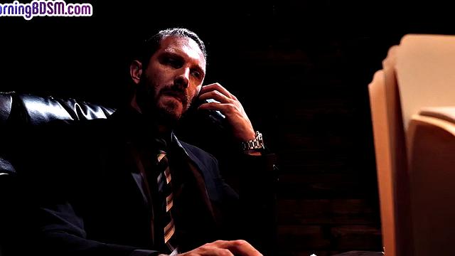 BDSM wild MILF fucked by big black cock in doggy