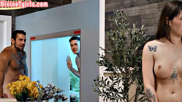 Petite 21yo TS drilled in 3some