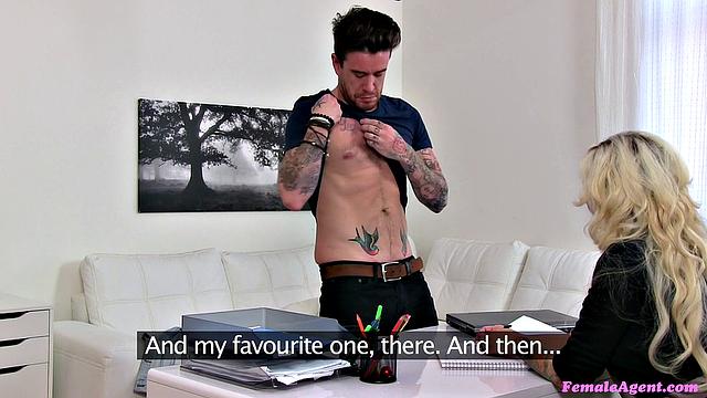 Blonde Czech babe in stockings gets her pussy drilled by a hung English dude