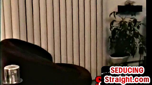 Amateur Black str8 sucked by DILF till cum in vintage