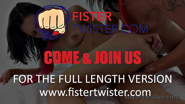 Strap-On And Fist Fun For Raven Haired Hottie