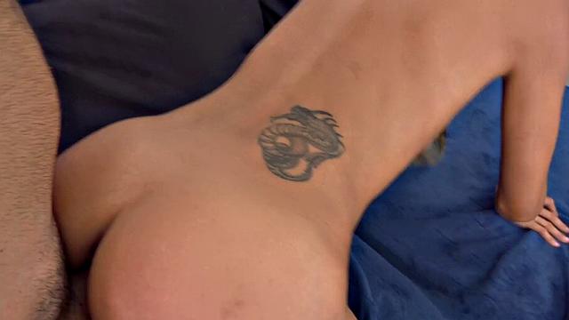 Naughty gym manager takes a hot creampie while pleasing herself in high heels