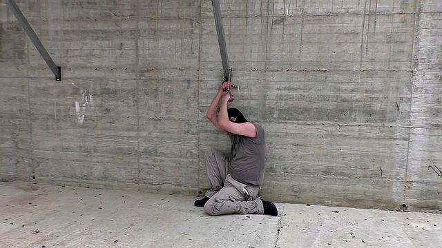 Army CFNM femdoms enjoy outdoor BDSM ballbusting of the sub