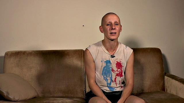 BDSM babe anally drilled and spanked by crowd in public