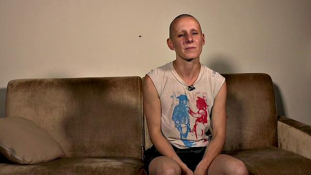 BDSM babe anally drilled and spanked by crowd in public