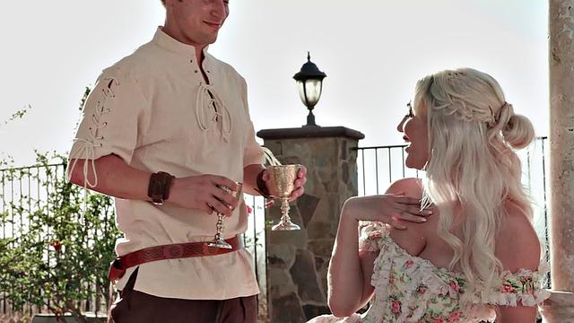 Skye Blue Gives A Sloppy Blowjob To Jay Romero and He Fucks Her Big Natural Tits