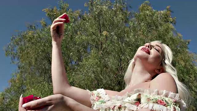 Skye Blue Gives A Sloppy Blowjob To Jay Romero and He Fucks Her Big Natural Tits