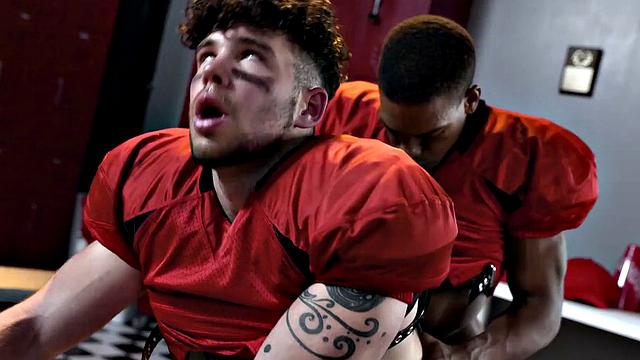 HETEROFLEXIBLE - Angry Straight Alpha Adrian Hart Dominates Teammate In Locker Room
