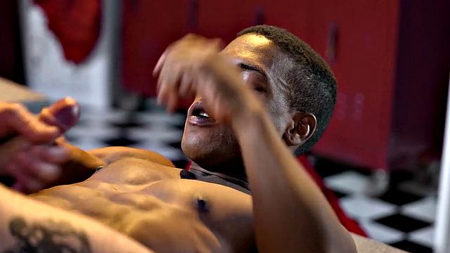 HETEROFLEXIBLE - Angry Straight Alpha Adrian Hart Dominates Teammate In Locker Room