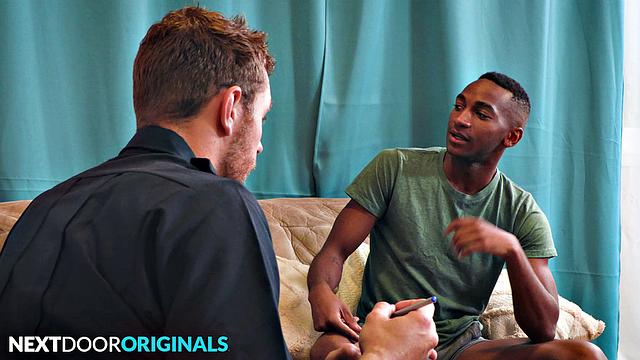 Beefy Cop Fucks BBC Twink - NextDoorStudios