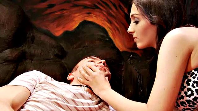 Femdom chicks peg bondage guy in BDSM 3some