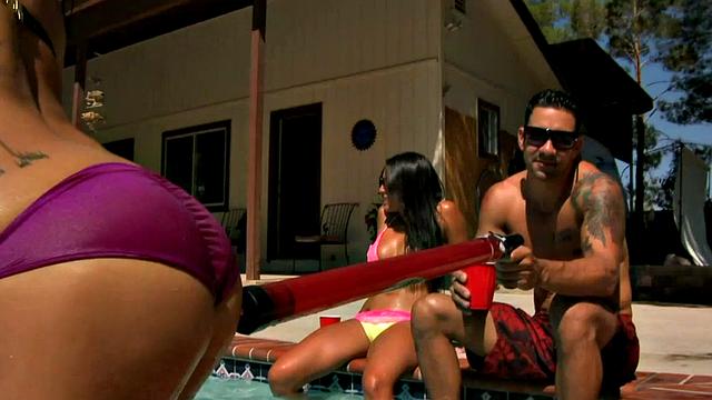 Slutty Pool Party Becomes a Threesome