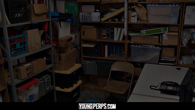 Horny men in the backroom work each other over until they both shoot big loads