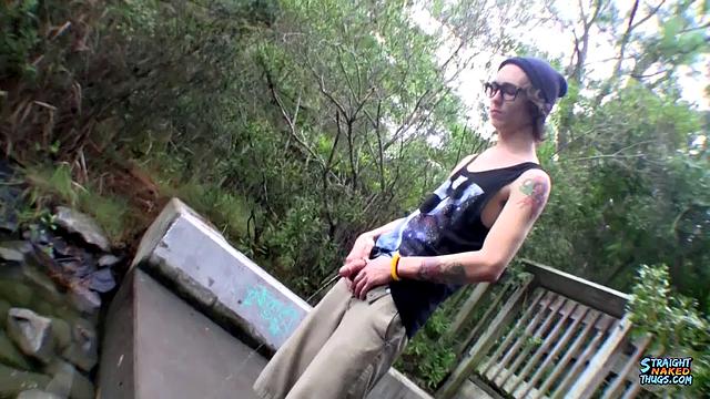 Outdoor Stroking With Straight Sean - Sean Johansen