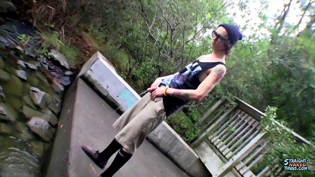 Outdoor Stroking With Straight Sean - Sean Johansen